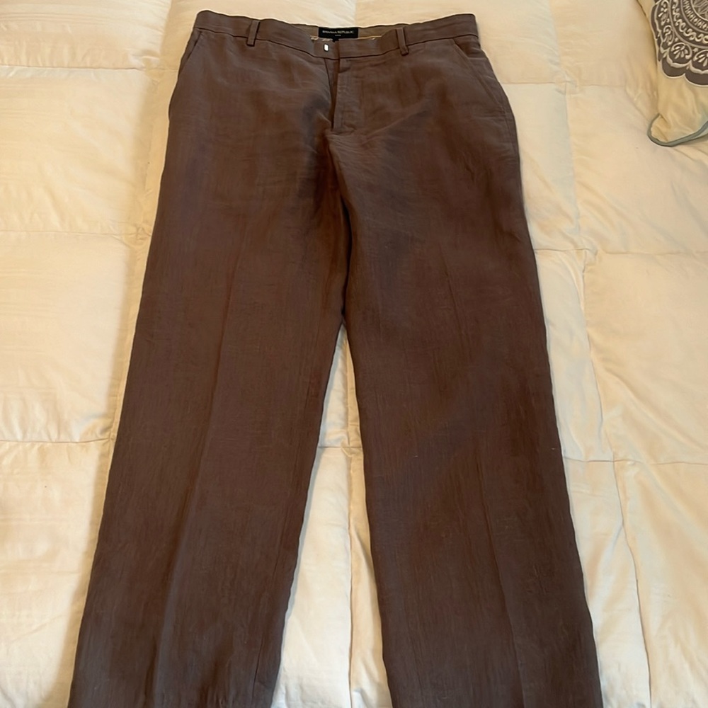 Men’s banana republic dress pants 100% linen 32 length